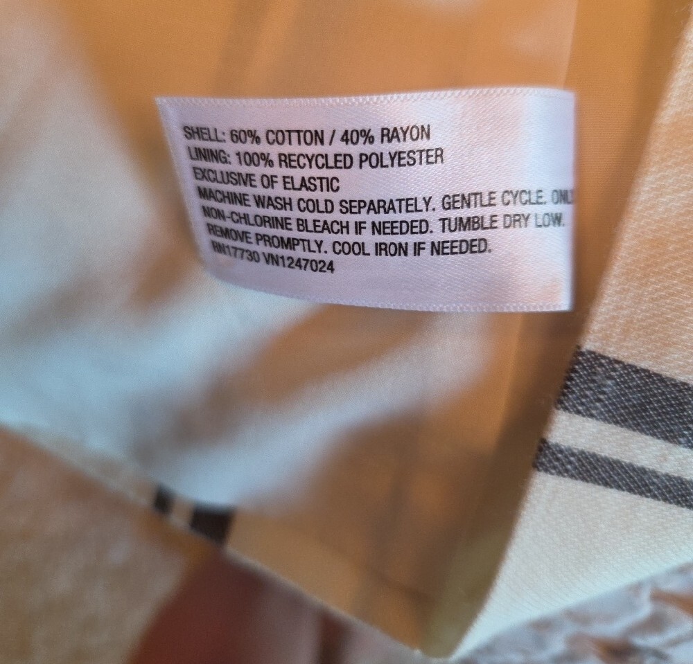 Striped Halter Cotton Tank Top in Cream and Grey 1x - Picture 4 of 4